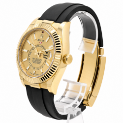 Rolex Sky-Dweller 42MM 326238 Champagne Dial 18K YG Watch